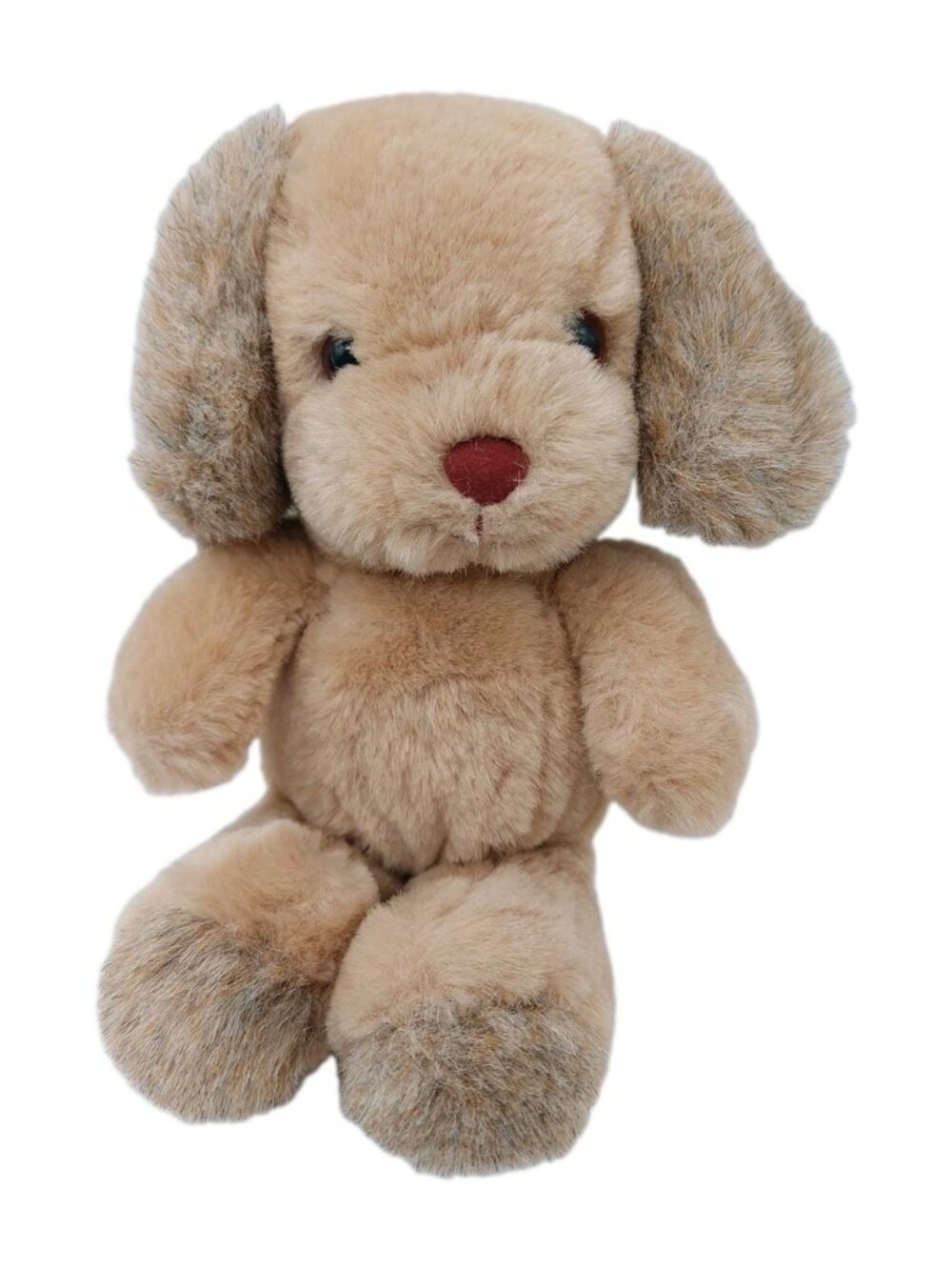 Russ Berrie Dog Puppy Plush Light Brown Dunhill Stuffed Animal 11” Vintage